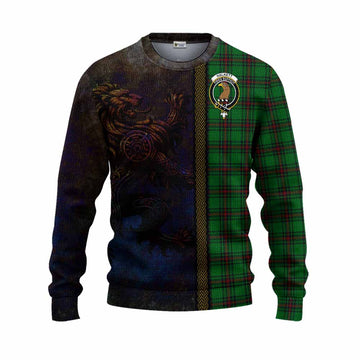 Halkett Tartan Family Crest Knitted Sweater Alba Gu Brath Be Brave Lion Ancient Style