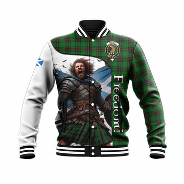 Halkett Crest Tartan Baseball Jacket Inspired by the Freedom of Scottish Warrior Unisex - Tartan Vibes Clothing