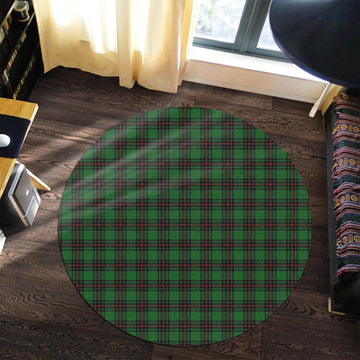Halkett Tartan Round Rug Premium Round Rug - Tartan Vibes Clothing