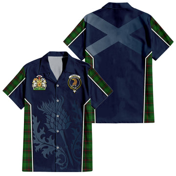 Halkett Tartan Hawaiian Shirt with Family Crest and Scottish Thistle Vibes Sport Style Kid - Tartan Vibes Clothing
