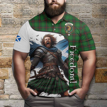 Halkett Crest Tartan Polo Shirt Inspired by the Freedom of Scottish Warrior Kid - Tartan Vibes Clothing