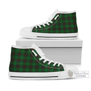 Halkett Tartan High Top Shoes Kid High Top - White Sole - Tartan Vibes Clothing
