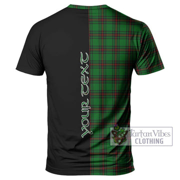 Halkett Tartan T-Shirt with Family Crest and Half Of Me Style - Tartan Vibes Clothing