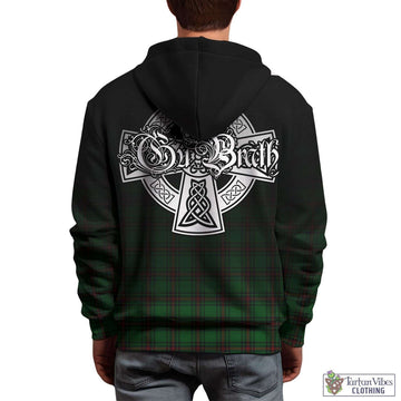 Halkett Tartan Hoodie Featuring Alba Gu Brath Family Crest Celtic Inspired - Tartan Vibes Clothing