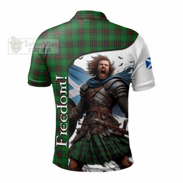Halkett Crest Tartan Polo Shirt Inspired by the Freedom of Scottish Warrior - Tartan Vibes Clothing