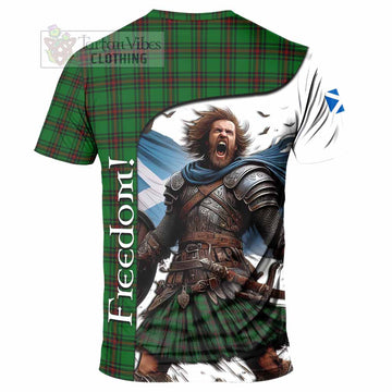 Halkett Crest Tartan T-Shirt Inspired by the Freedom of Scottish Warrior - Tartan Vibes Clothing