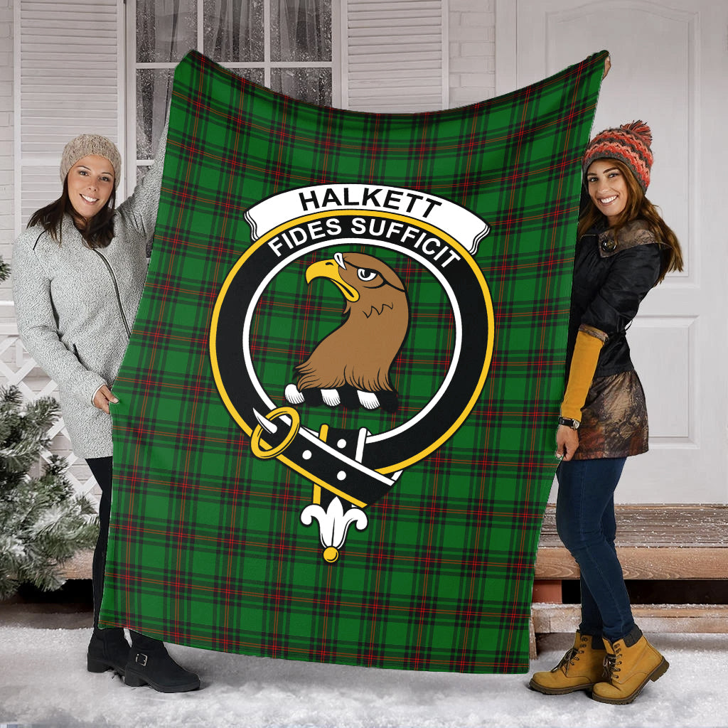 Halkett Tartan Blanket with Family Crest - Tartan Vibes Clothing