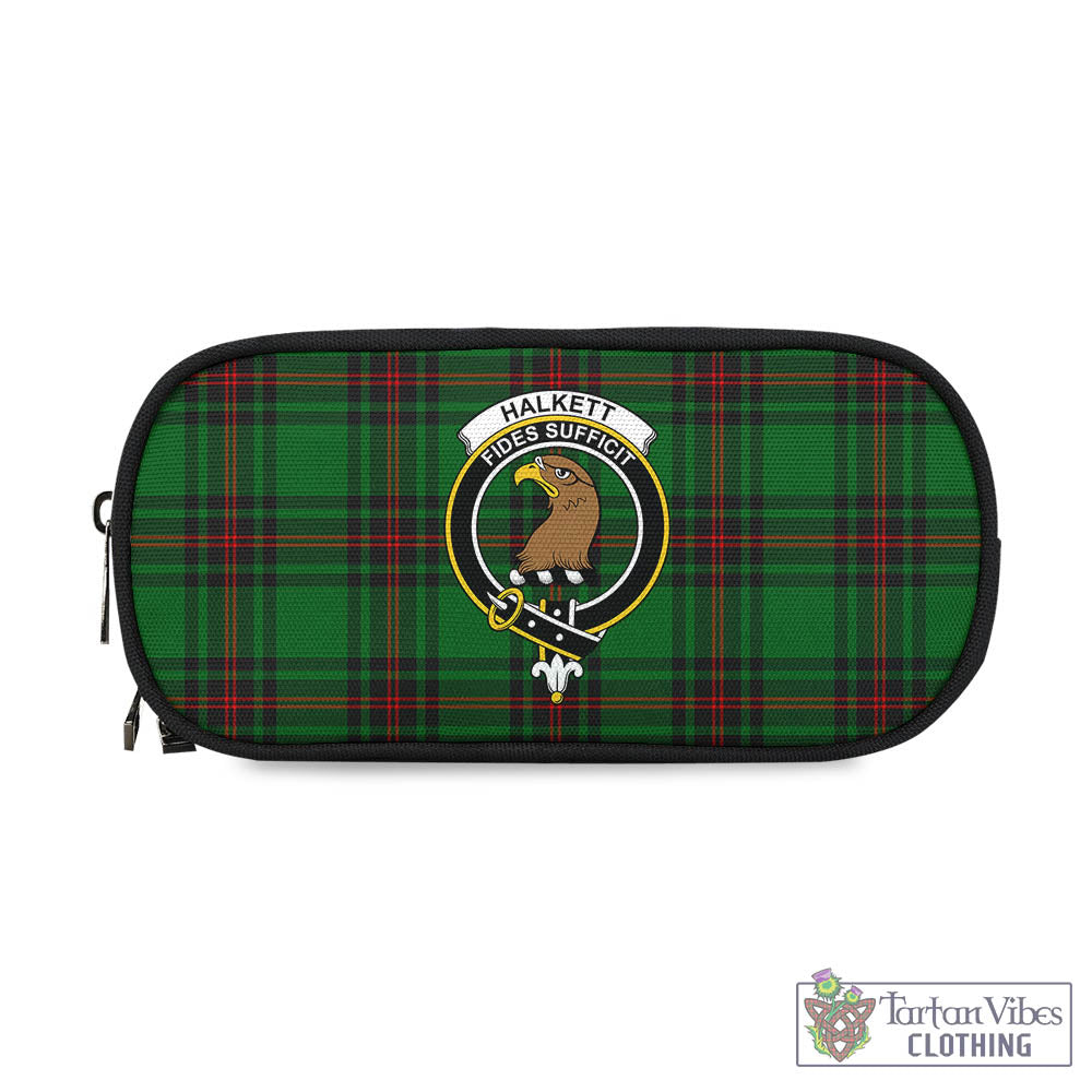 Halkett Tartan Pen and Pencil Case with Family Crest - Tartan Vibes Clothing