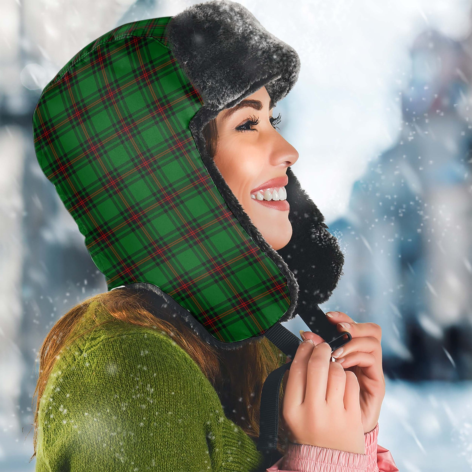 Halkett Tartan Winter Trapper Hat - Tartan Vibes Clothing