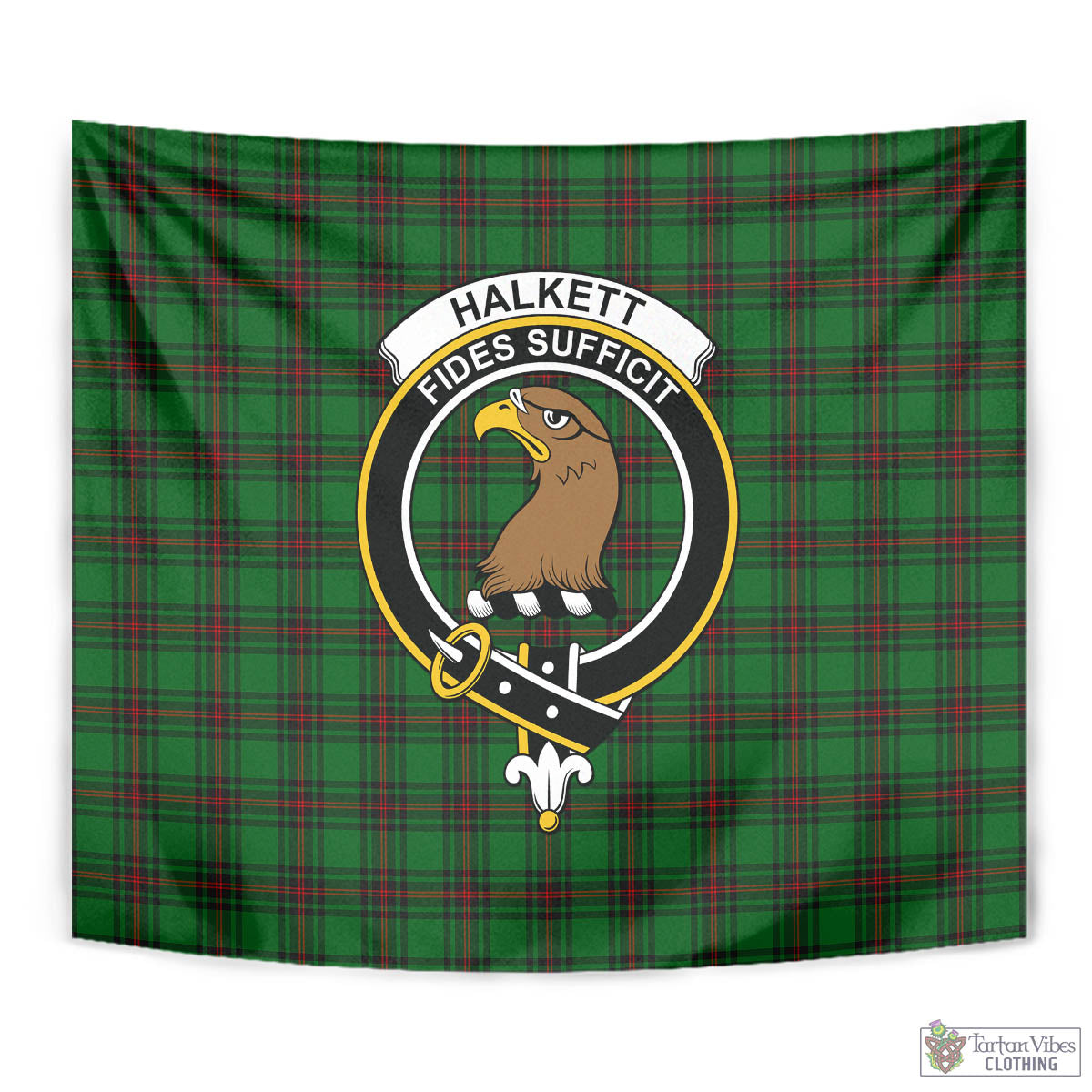 Halkett Tartan Tapestry Wall Hanging and Home Decor for Room with Family Crest - Tartan Vibes Clothing
