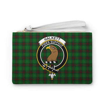Tartan Vibes Clothing Halkett Family Crest Tartan Clutch Bag
