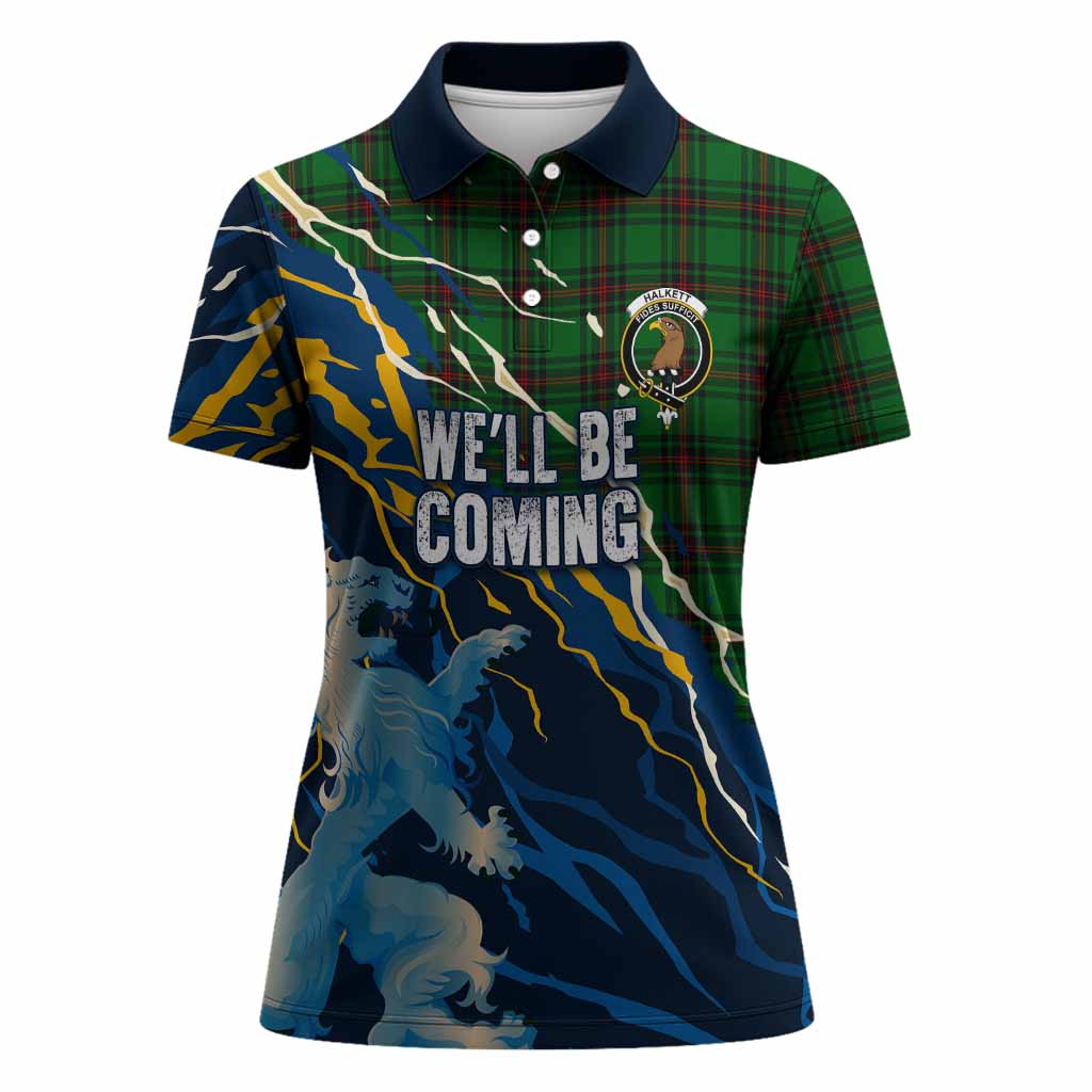 Halkett Scotland Tartan Women Polo Shirt WC2026 Football - We'll Be Coming
