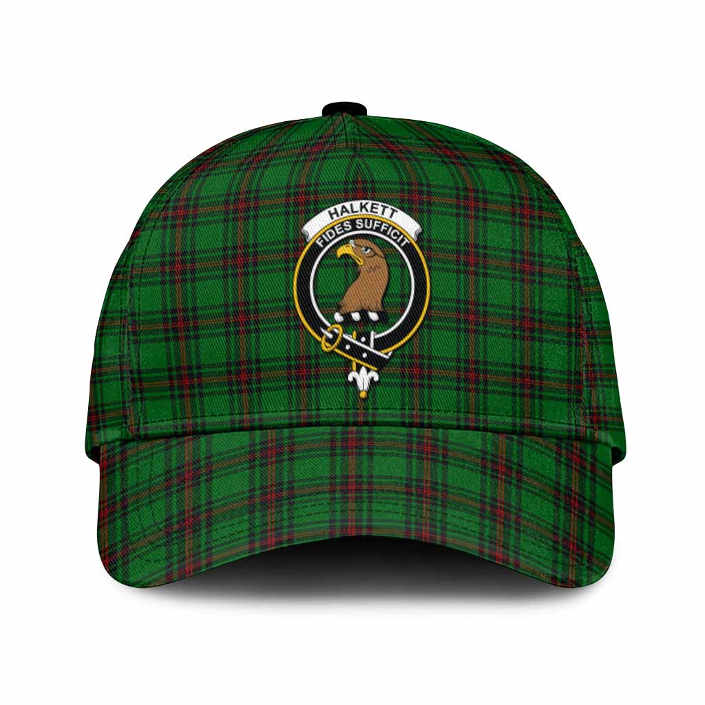 Halkett Tartan Classic Cap with Family Crest