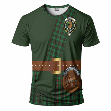 Halkett Tartan Crest T-Shirt Kilt Costume Style