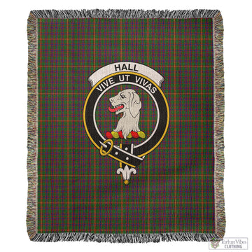 Hall Tartan Woven Blanket with Family Crest