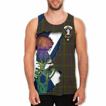 Hall Tartan Family Crest Men's Tank Top Scottish Thistle Celtic Inspired