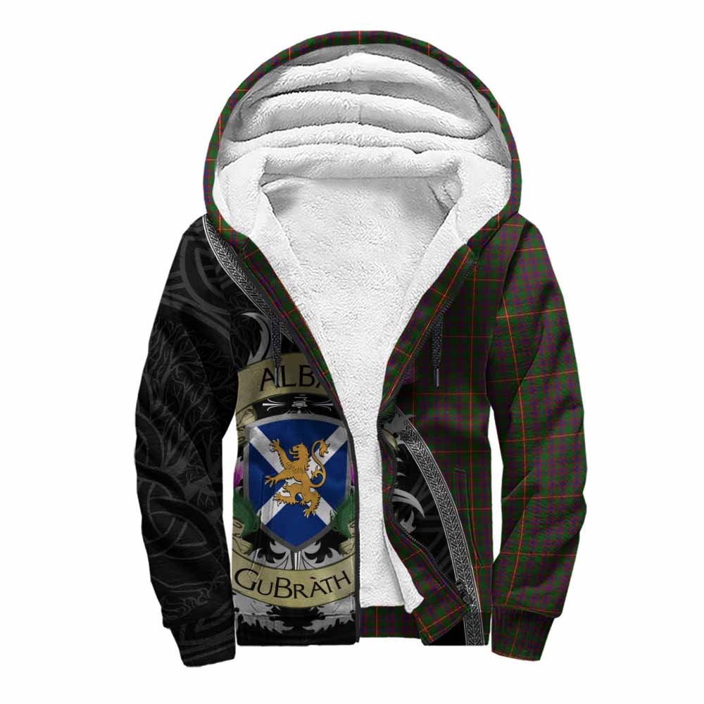 Tartan Vibes Clothing Hall Tartan Family Crest Sherpa Hoodie Lion Rampant Royal Thistle Shield Celtic Inspired