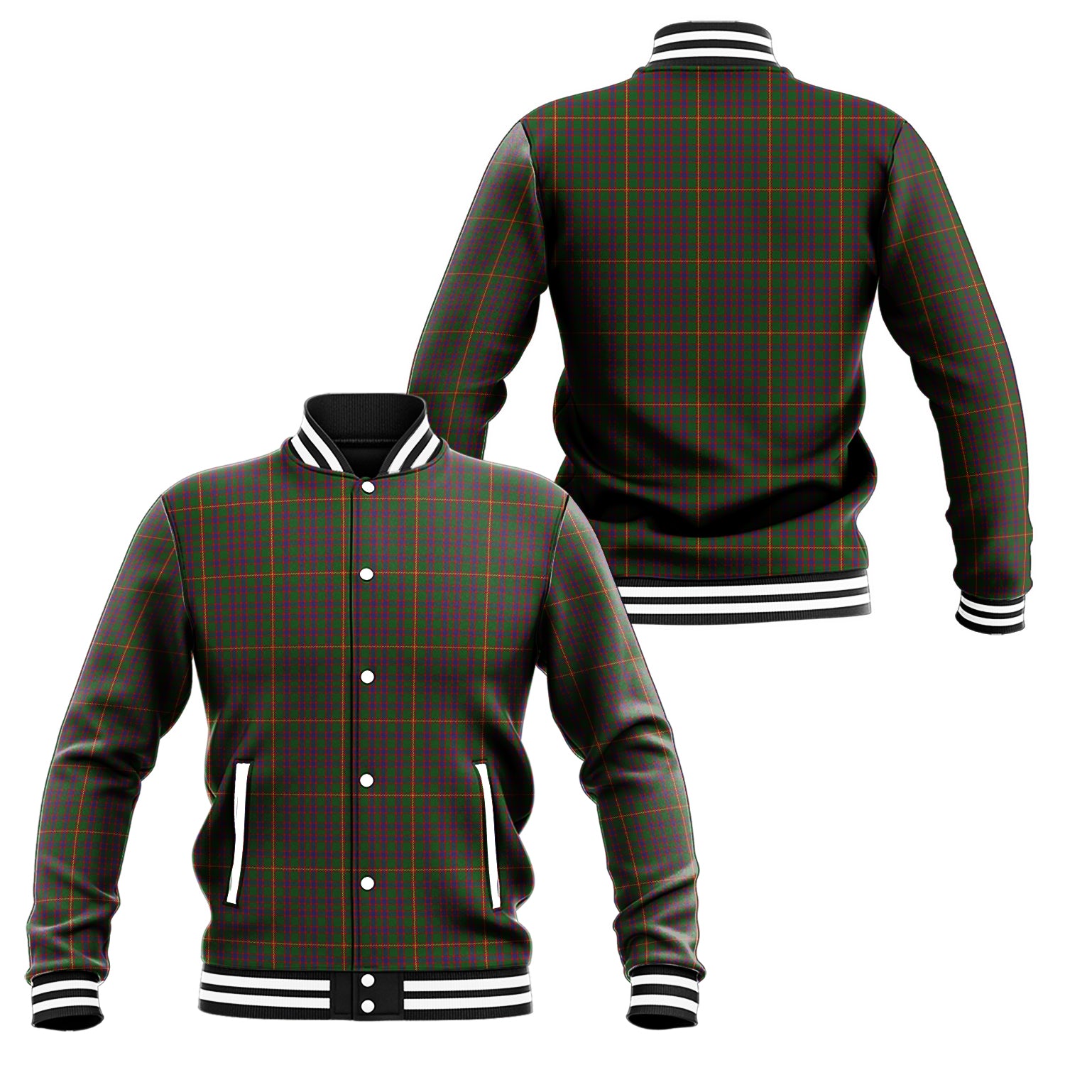 Hall Tartan Baseball Jacket Unisex - Tartan Vibes Clothing