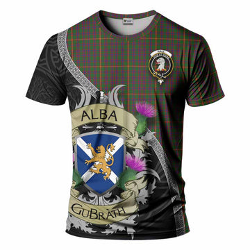 Tartan Vibes Clothing Hall Tartan Family Crest T-Shirt Lion Rampant Royal Thistle Shield Celtic Inspired