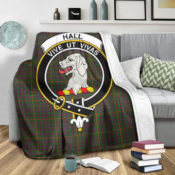 Hall Tartan Blanket with Family Crest
