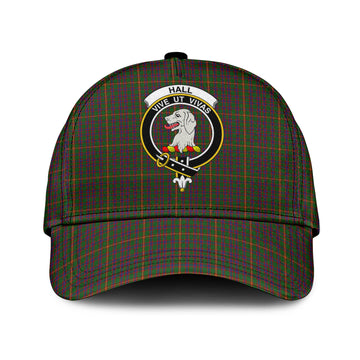 Hall Tartan Classic Cap with Family Crest