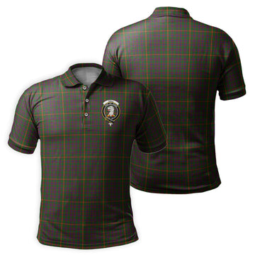 Hall Tartan Men's Polo Shirt with Family Crest