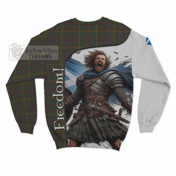 Hall Crest Tartan Sweatshirt Inspired by the Freedom of Scottish Warrior