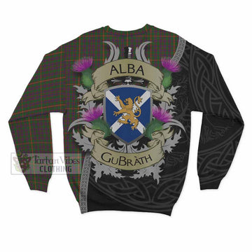 Hall Tartan Family Crest Sweatshirt Lion Rampant Royal Thistle Shield Celtic Inspired