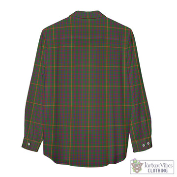 Hall Tartan Womens Casual Shirt with Family Crest