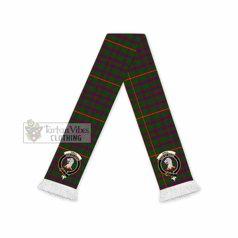 Hall Tartan Ruffneck Scarf with Family Crest - Tartan Vibes Clothing