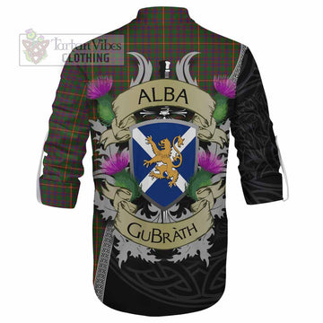 Tartan Vibes Clothing Hall Tartan Family Crest Ghillie Kilt Shirt Lion Rampant Royal Thistle Shield Celtic Inspired