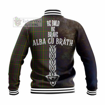 Hall Tartan Family Crest Baseball Jacket Alba Gu Brath Be Brave Lion Ancient Style