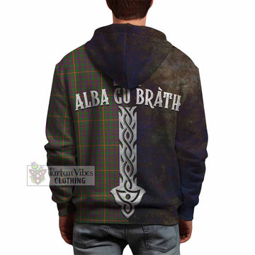 Hall Tartan Family Crest Hoodie Alba Gu Brath Be Brave Lion Ancient Style