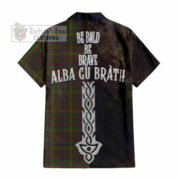 Hall Tartan Family Crest Hawaiian Shirt Alba Gu Brath Be Brave Lion Ancient Style