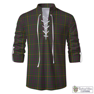 Tartan Vibes Clothing Hall Tartan Men's Scottish Traditional Jacobite Ghillie Kilt Shirt