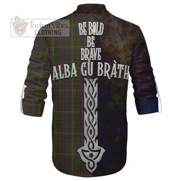Hall Tartan Family Crest Ghillie Kilt Shirt Alba Gu Brath Be Brave Lion Ancient Style