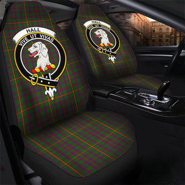 Hall Tartan Car Seat Cover with Family Crest