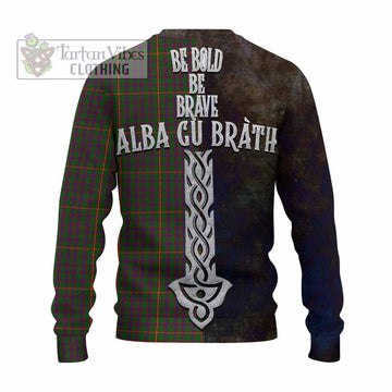 Hall Tartan Family Crest Knitted Sweater Alba Gu Brath Be Brave Lion Ancient Style