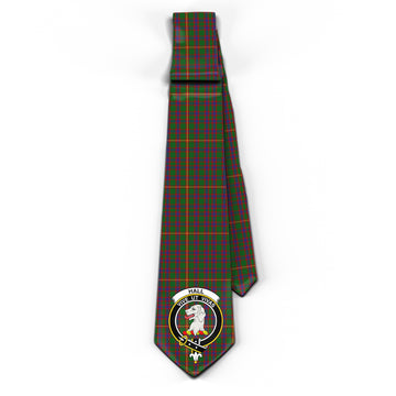 Hall Tartan Classic Necktie with Family Crest