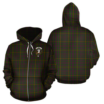 Hall Tartan Hoodie with Family Crest