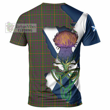 Tartan Vibes Clothing Hall Tartan Family Crest T-Shirt Scottish Thistle Celtic Inspired