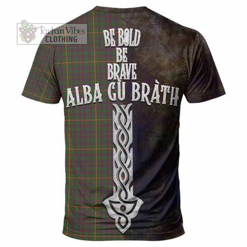 Hall Tartan Family Crest T-Shirt Alba Gu Brath Be Brave Lion Ancient Style