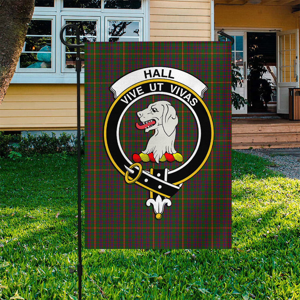 Hall Tartan Flag with Family Crest - Tartan Vibes Clothing