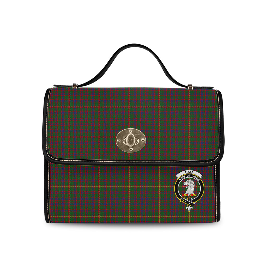 hall-tartan-leather-strap-waterproof-canvas-bag-with-family-crest