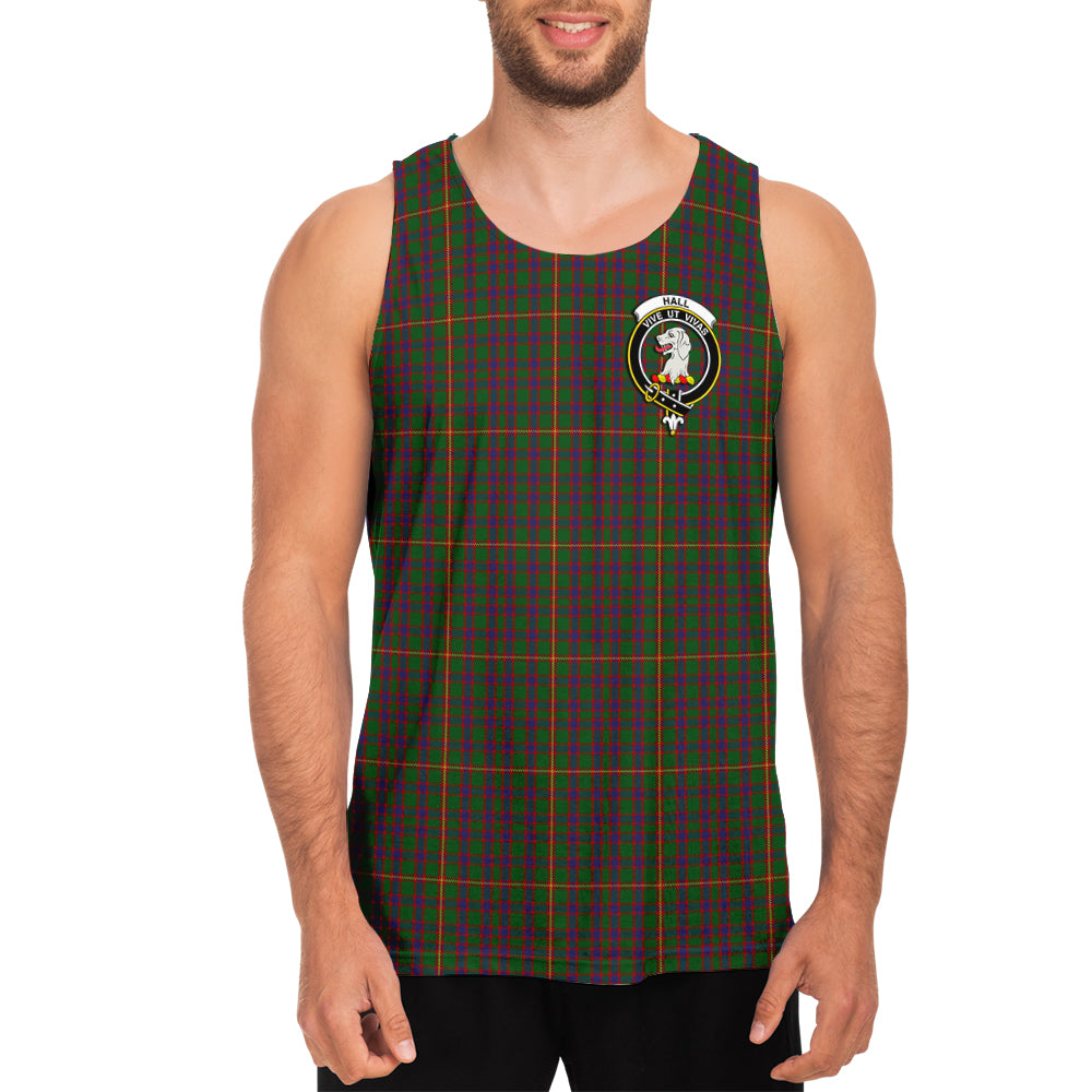 hall-tartan-mens-tank-top-with-family-crest