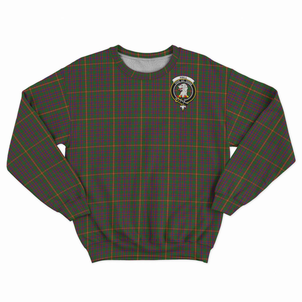 Hall Tartan Sweatshirt with Family Crest - Tartan Vibes Clothing