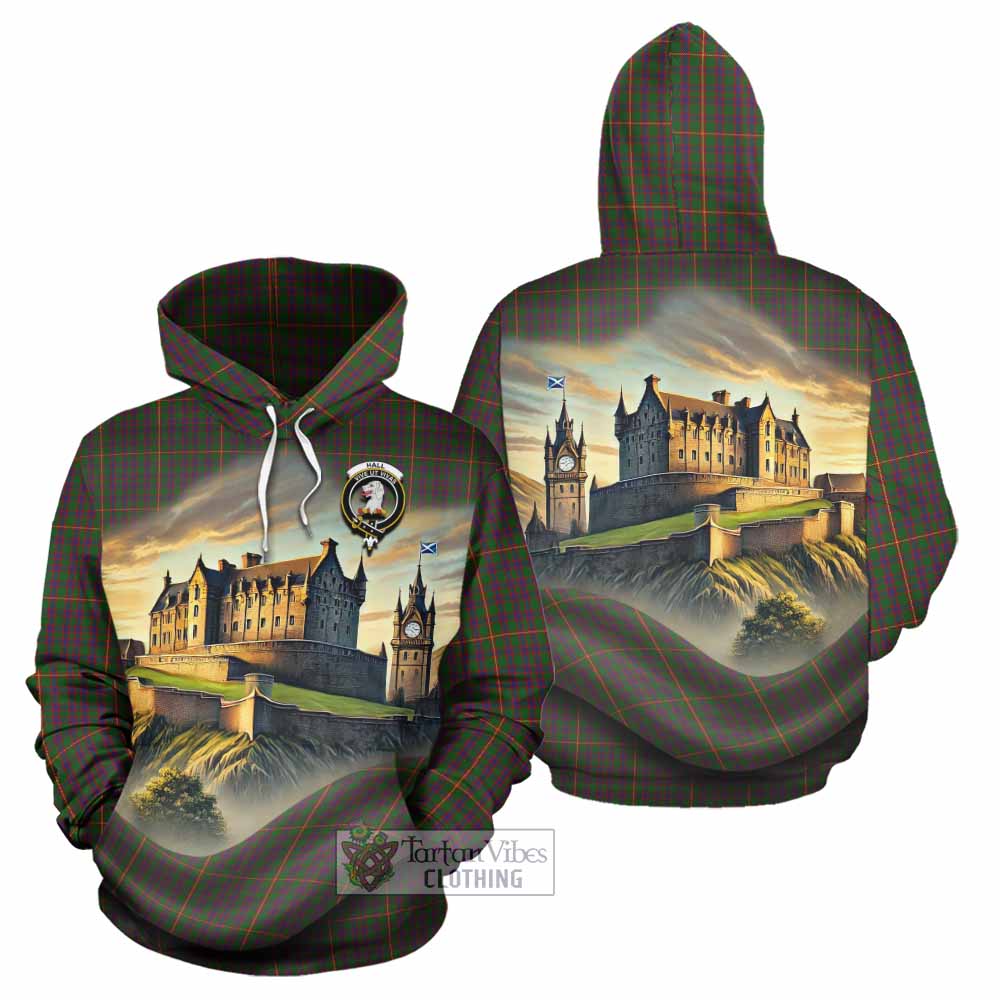 Tartan Vibes Clothing Hall Tartan Family Crest Hoodie with Scottish Ancient Castle Style