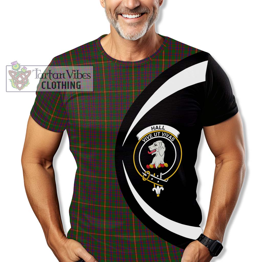 Tartan Vibes Clothing Hall Tartan T-Shirt with Family Crest Circle Style