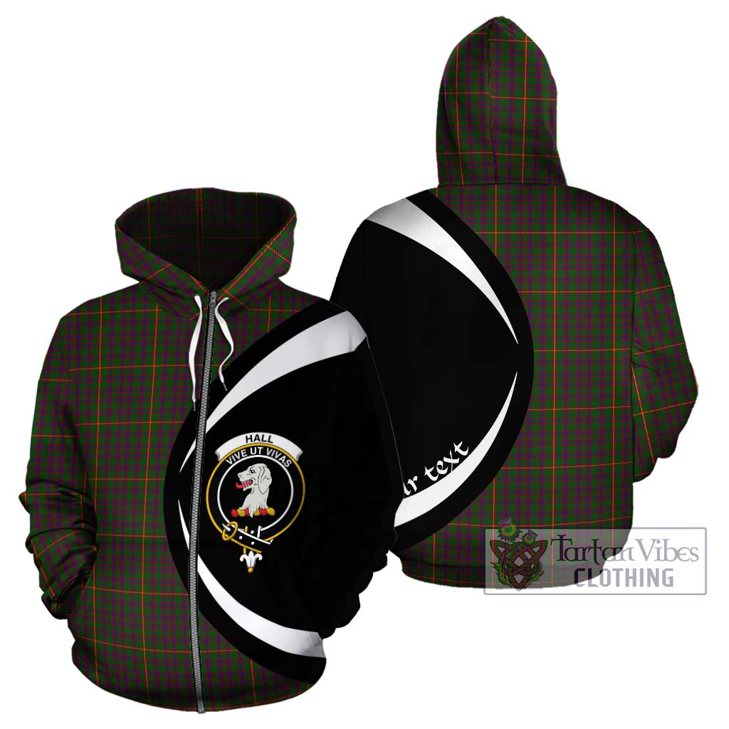 Tartan Vibes Clothing Hall Tartan Hoodie with Family Crest Circle Style