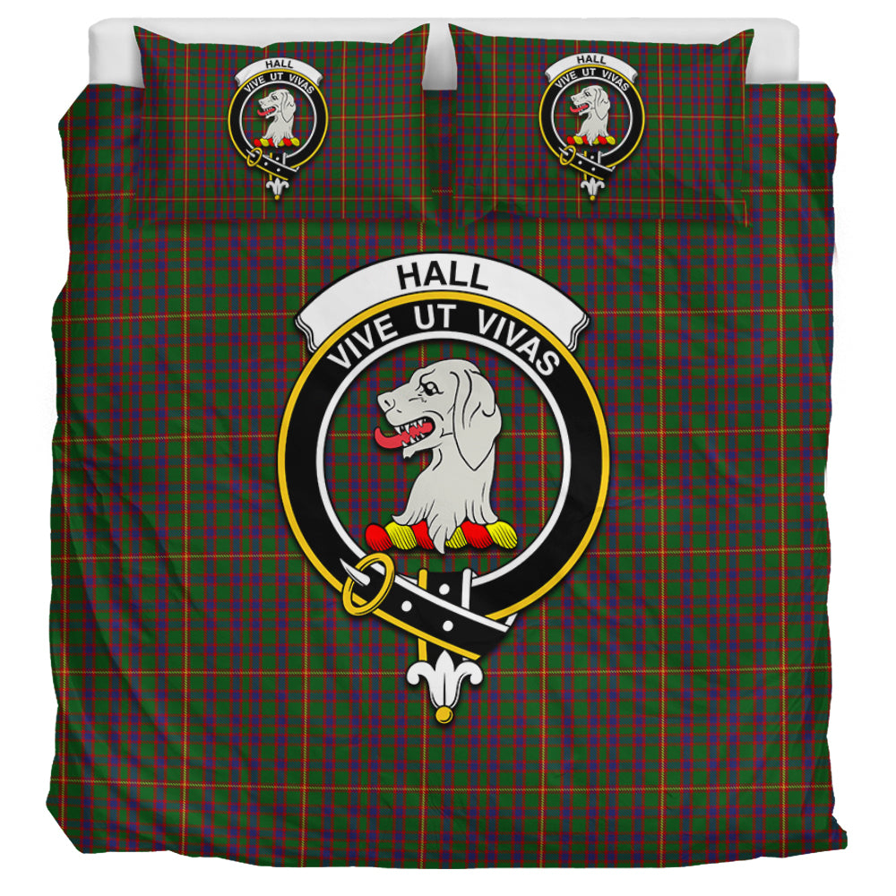 Hall Tartan Bedding Set with Family Crest UK Bedding Set UK Super King 104*94 inch - Tartan Vibes Clothing